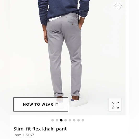 J. Crew Men Slim-Fit Flex Pant in Slate - worn once and like new! 32x32 - Picture 2 of 4